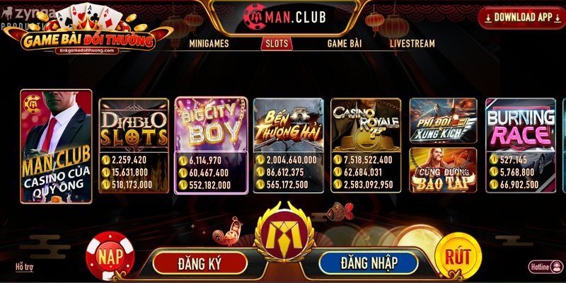 Manclub mở ra thiên đường game bài đổi thưởng đỉnh cao, hấp dẫn