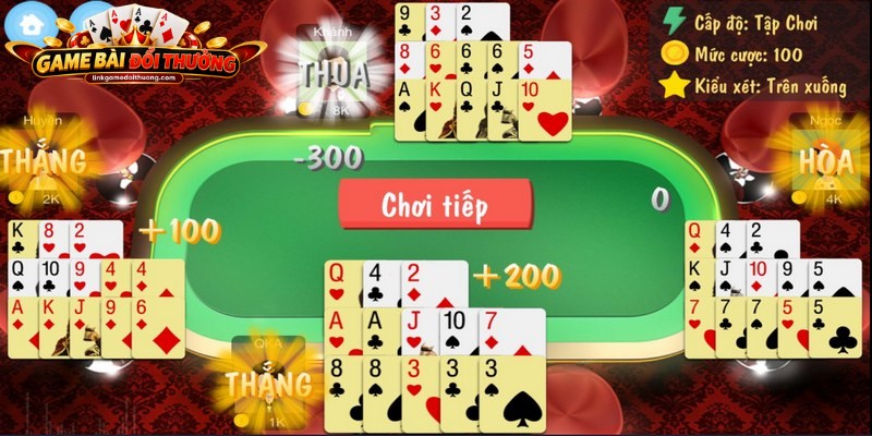 Bàn binh xập xám trực tuyến kịch tính với giao diện đẹp mắ